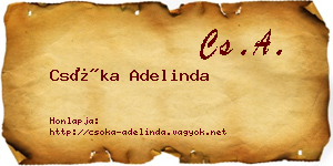 Csóka Adelinda névjegykártya